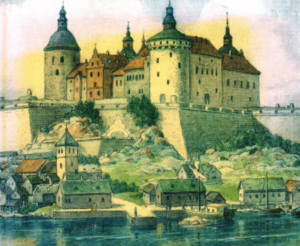 Bagahus slott som det såg ut på 1600-talet.